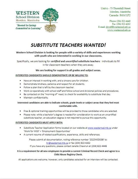 uncertified substitute teacher